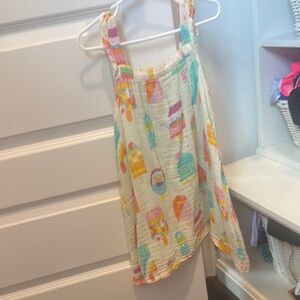 Colorful Ice Cream Print Kids Dress